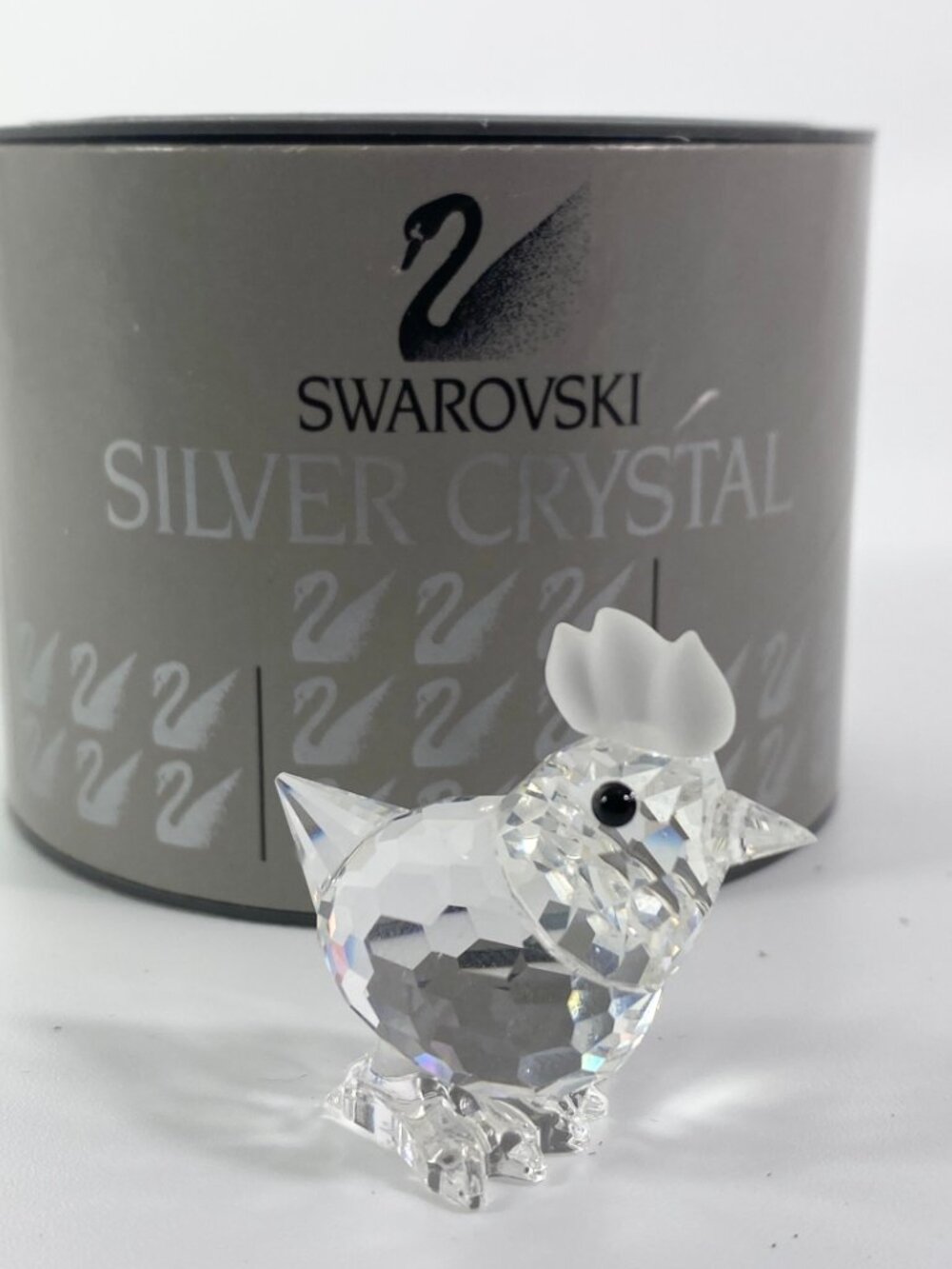 Swarovski Mint Crystal Figurine Mini Hen Original Box And COA